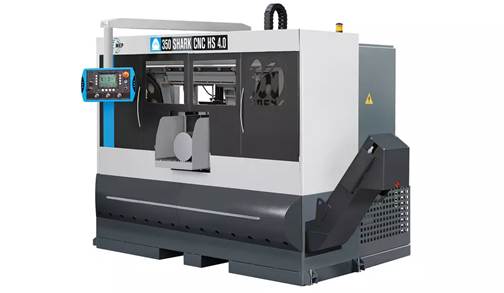 Taglio profilati con segatrice a nastro